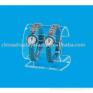 acrylic watch display stands-can display double watch